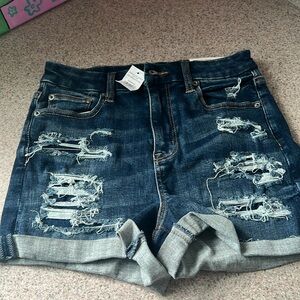 High rise shorts